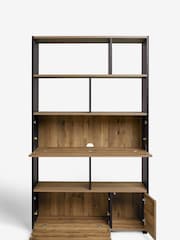 Dark Bronx Oak Effect Display Desk - Image 7 of 8