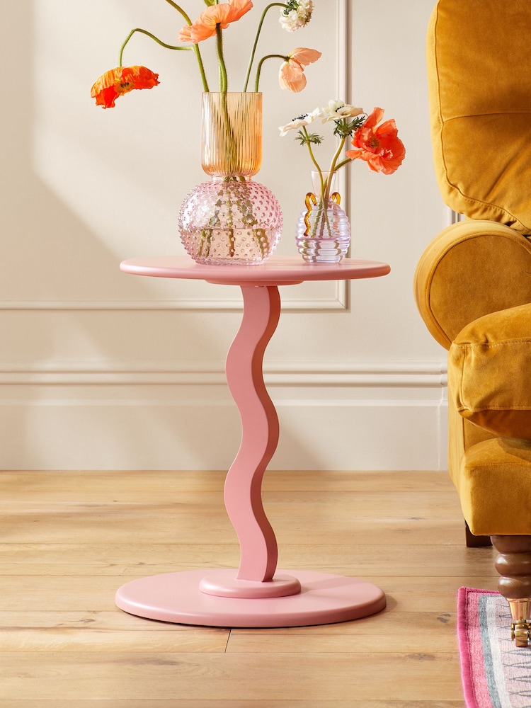 Pink Wiggle Side Table - Image 1 of 3