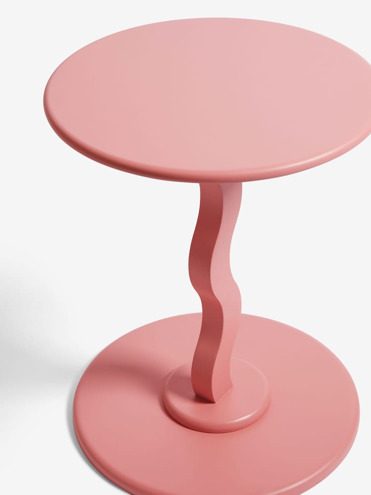 Pink Wiggle Side Table - Image 3 of 3