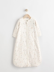 Cream Spot Baby 2.5 Tog Detachable Sleeve 100% Cotton Sleep Bag - Image 1 of 9