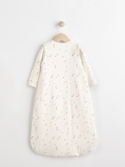 Cream Spot Baby 2.5 Tog Detachable Sleeve 100% Cotton Sleep Bag - Image 2 of 9