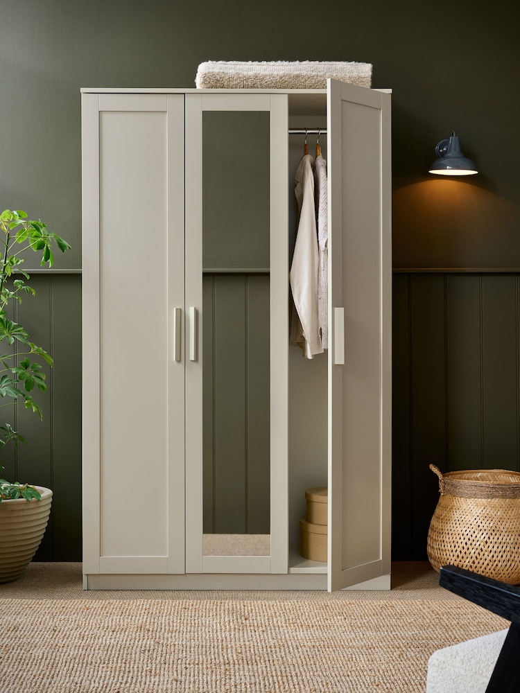 Natural Flynn Triple Wardrobe - Image 2 of 10