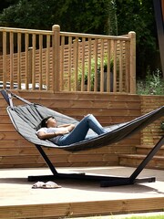 Extreme Lounging Grey Garden Beanbags - Image 1 of 4