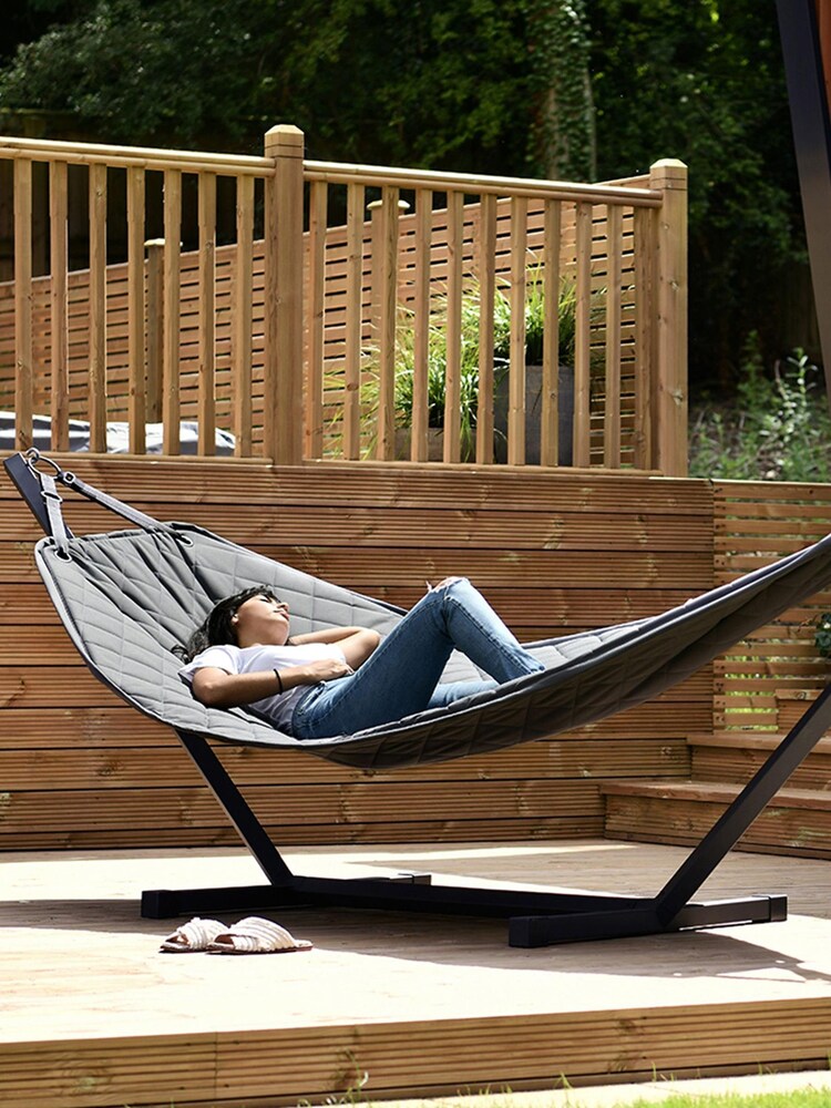 Extreme Lounging Grey Garden Beanbags - Image 1 of 4