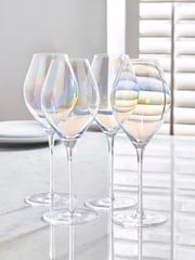 Set of 4 Iridescent Vienna Wine Glasses - Image 2 of 4