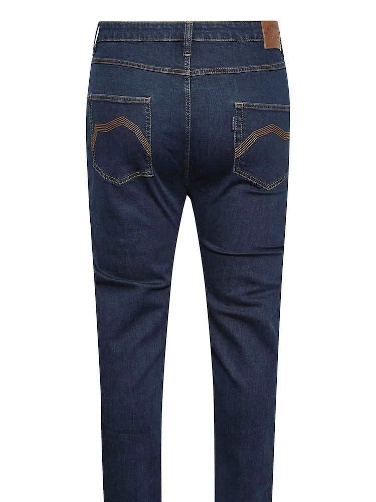 BadRhino Big & Tall Blue Stretch Leg Jeans - Image 4 of 4