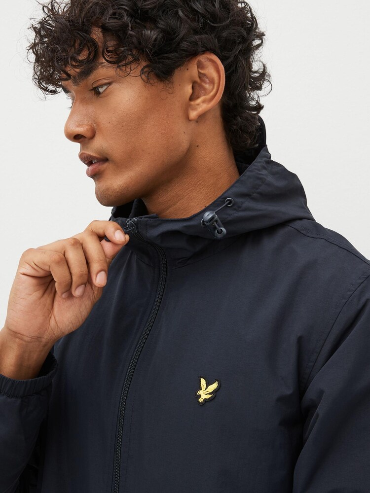 Bleu marine - Veste Lyle & Scott légère à capuche - Image 1 of 5