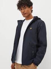 Bleu marine - Veste Lyle & Scott légère à capuche - Image 2 of 5