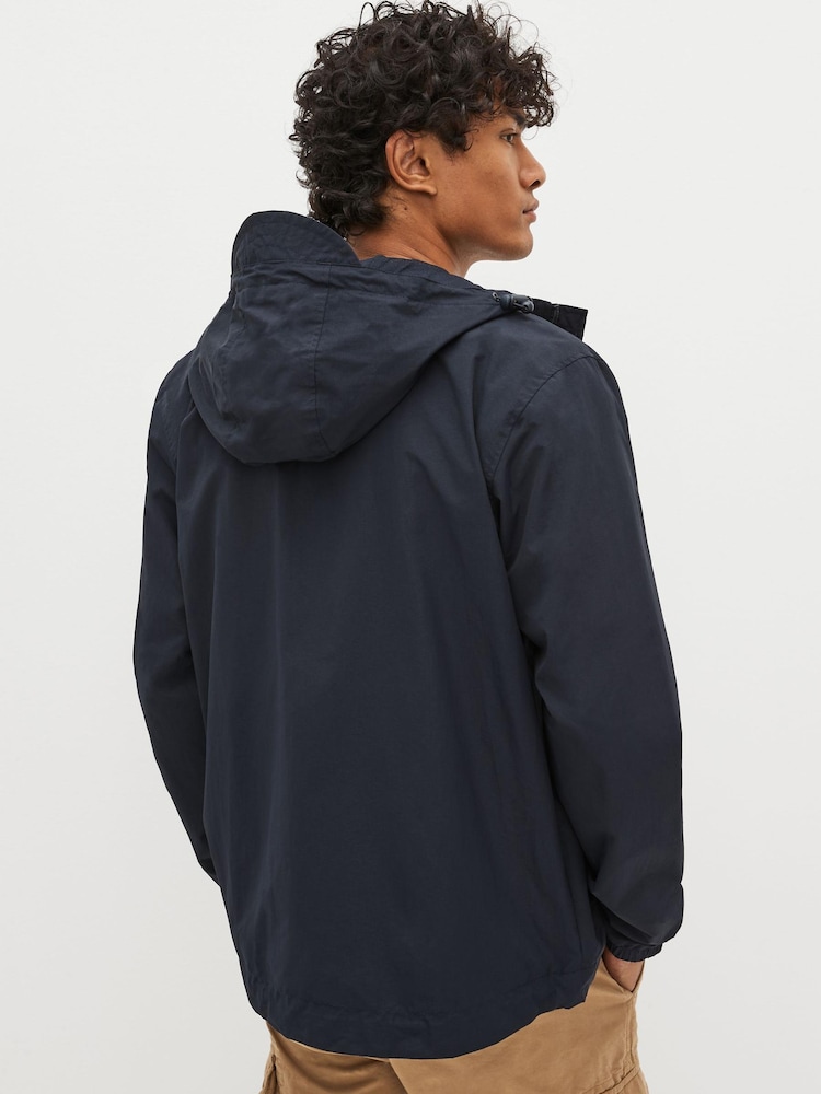Bleu marine - Veste Lyle & Scott légère à capuche - Image 3 of 5