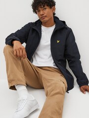 Bleu marine - Veste Lyle & Scott légère à capuche - Image 4 of 5