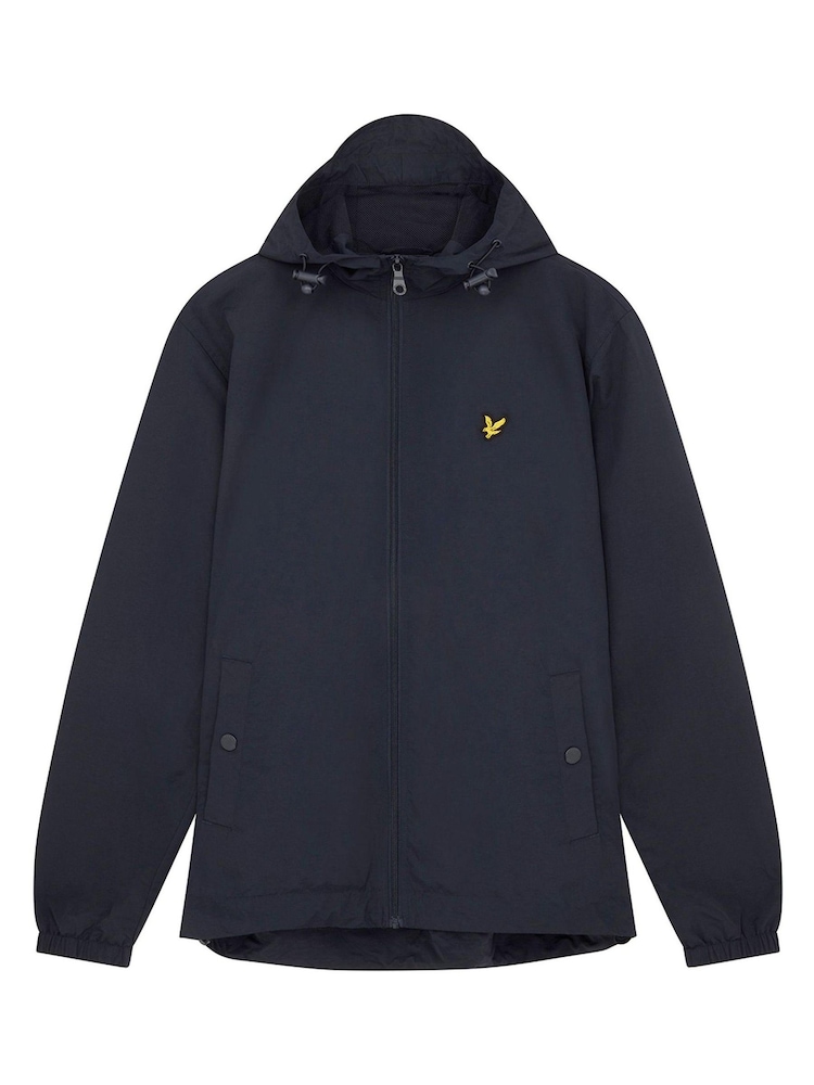 Bleu marine - Veste Lyle & Scott légère à capuche - Image 5 of 5