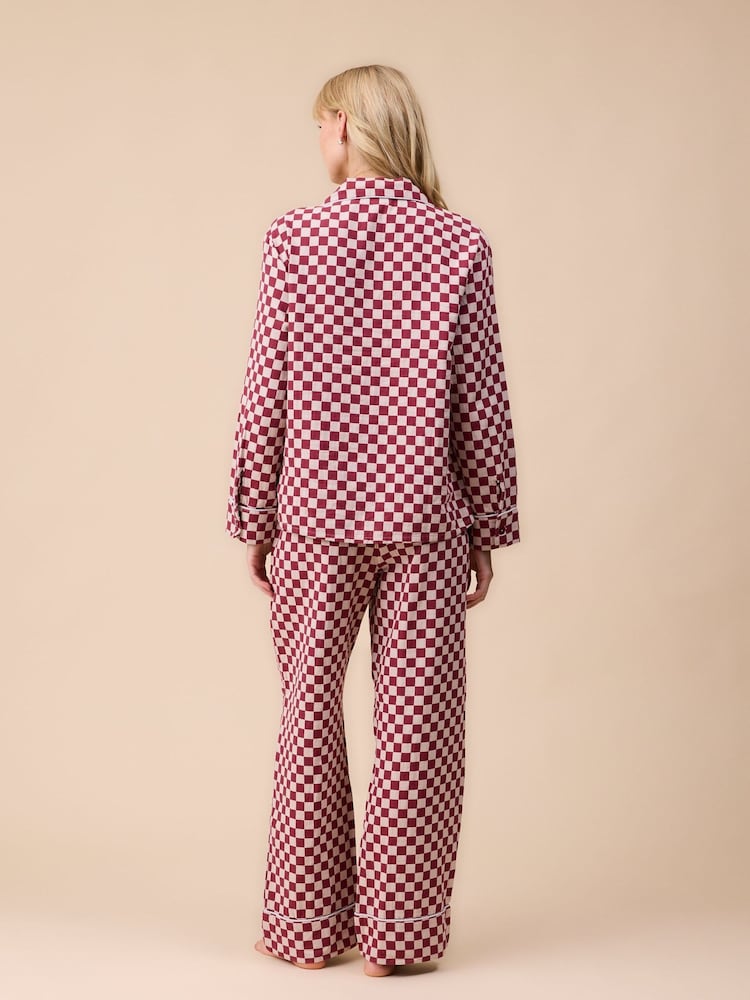 TBCo Red Checkerboard Pyjamas - Image 2 of 3 TBCo Red Checkerboard Pyjamas - Image 2 of 3