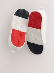 White Wide Fit (G) Two Strap Touch Fastening Trainers - Image 4 of 7