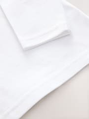 Biały - Long Sleeve School Polo Shirts 2 Pack (3-16yrs) - Image 6 of 6