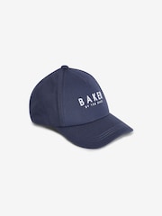 Baker by Ted Baker Boys Navy Twill Baseball Cap - Image 5 of 7