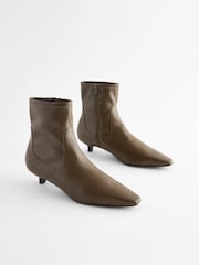 Khaki Green Forever Comfort® Chisel Toe Sock Boots - Image 1 of 5