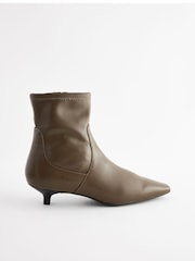 Khaki Green Forever Comfort® Chisel Toe Sock Boots - Image 2 of 5