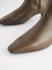 Khaki Green Forever Comfort® Chisel Toe Sock Boots - Image 3 of 5