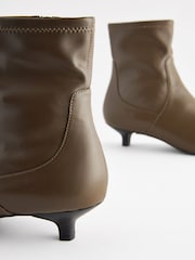 Khaki Green Forever Comfort® Chisel Toe Sock Boots - Image 4 of 5