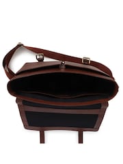 Jones Bootmaker Tan Grain Upland Leather Briefcase Bag - Image 3 of 3