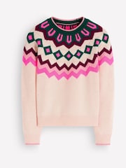 Rose - Boden Mae Fair Isle Knitted Jumper - Image 6 de 7