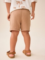 Светло-коричневый - Soft Textured Shorts (3mths-7yrs) - Изображение 3 из 7