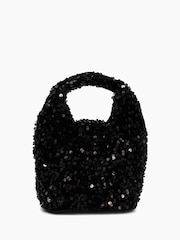 Dune London Black Brighten Embellished Grab Bag - Image 3 of 7