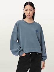 AllSaints Blue Lover Lila Sweatshirt - Image 1 of 6