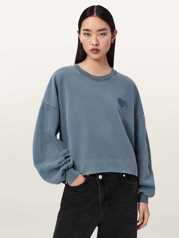 AllSaints Blue Lover Lila Sweatshirt - Image 1 of 6