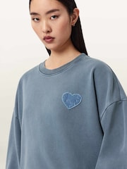 AllSaints Blue Lover Lila Sweatshirt - Image 3 of 6