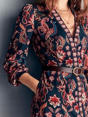 Boden Blue Juliet Jersey Midi Dress - Image 2 of 5