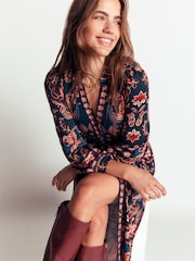 Boden Blue Juliet Jersey Midi Dress - Image 3 of 5