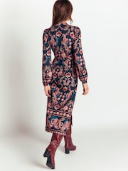 Boden Blue Juliet Jersey Midi Dress - Image 4 of 5