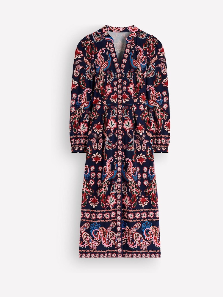 Boden Blue Juliet Jersey Midi Dress - Image 5 of 5