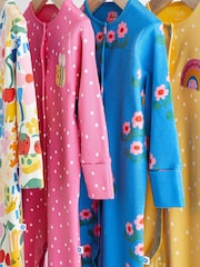 Multi Bright Baby 4 Pack Footed Sleepsuits (0-3yrs) - Image 7 of 13