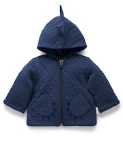 Purebaby Blue Quilted Dragon Zip Jacket - Image 3 of 7
