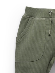 Grün - Purebaby Slouchy Track Pants with Pockets - Bild 4 von 6