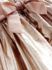 Boden Gold Metallic Party Dress - Image 3 of 3