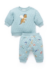 Purebaby Blue Quilted Track Set - Image 1 of 4