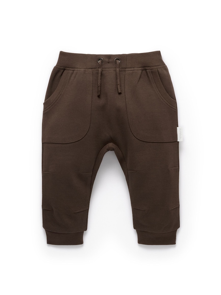 Braun - Purebaby Slouchy Track Pants with Pockets - Bild 2 von 5 Braun - Purebaby Slouchy Track Pants with Pockets - Bild 2 von 5
