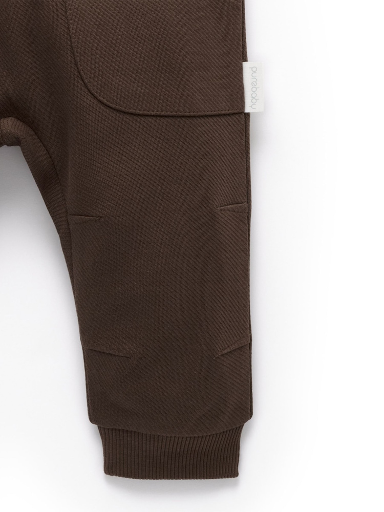Braun - Purebaby Slouchy Track Pants with Pockets - Bild 5 von 5 Braun - Purebaby Slouchy Track Pants with Pockets - Bild 5 von 5