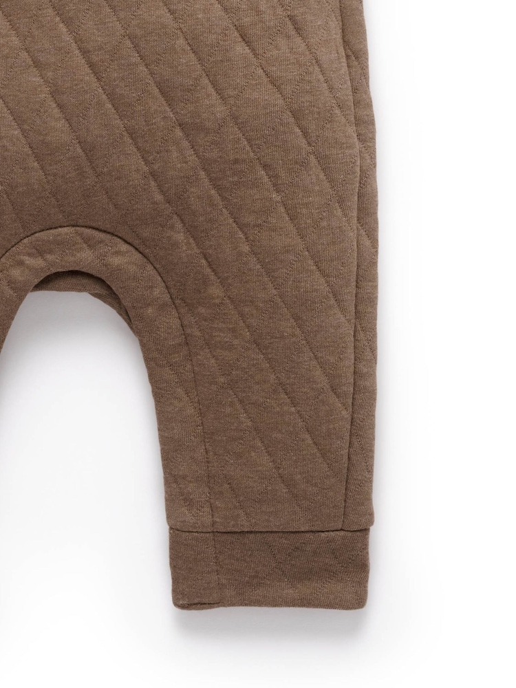 Purebaby Brown Quilted Bear Overall All-In-One - Image 7 of 7 Purebaby Brown Quilted Bear Overall All-In-One - Image 7 of 7