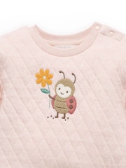 Purebaby Pink Quilted Track Set - Image 5 of 7