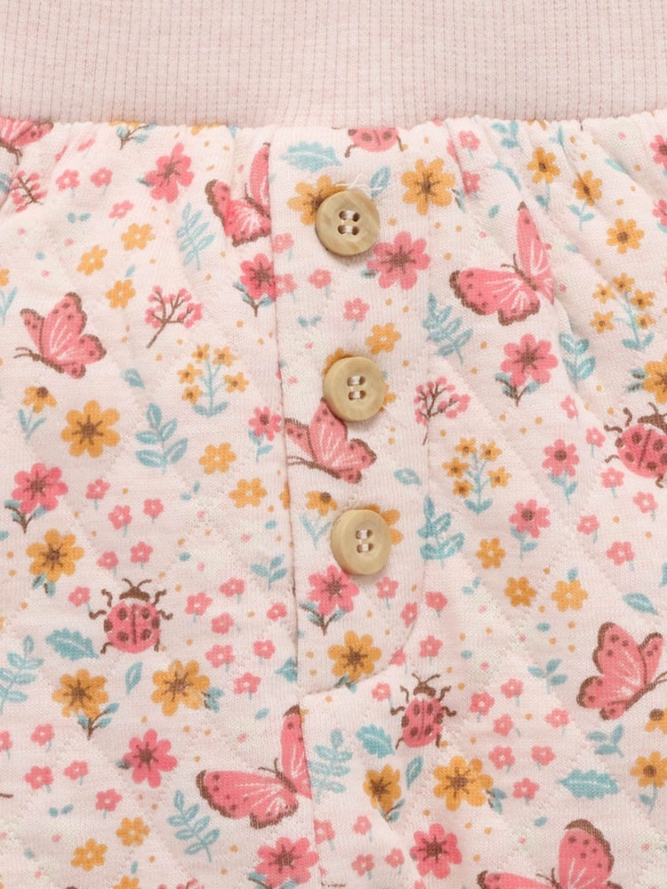 Purebaby Pink Quilted Track Set - Image 7 of 7
