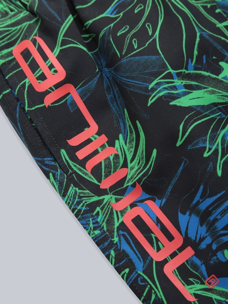 Animal Blue Kids Jed Recycled Printed Boardshorts - Image 4 of 4 Animal Blue Kids Jed Recycled Printed Boardshorts - Image 4 of 4