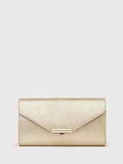 LK Bennett Gold Lucy Envelope Clutch - Image 1 of 3