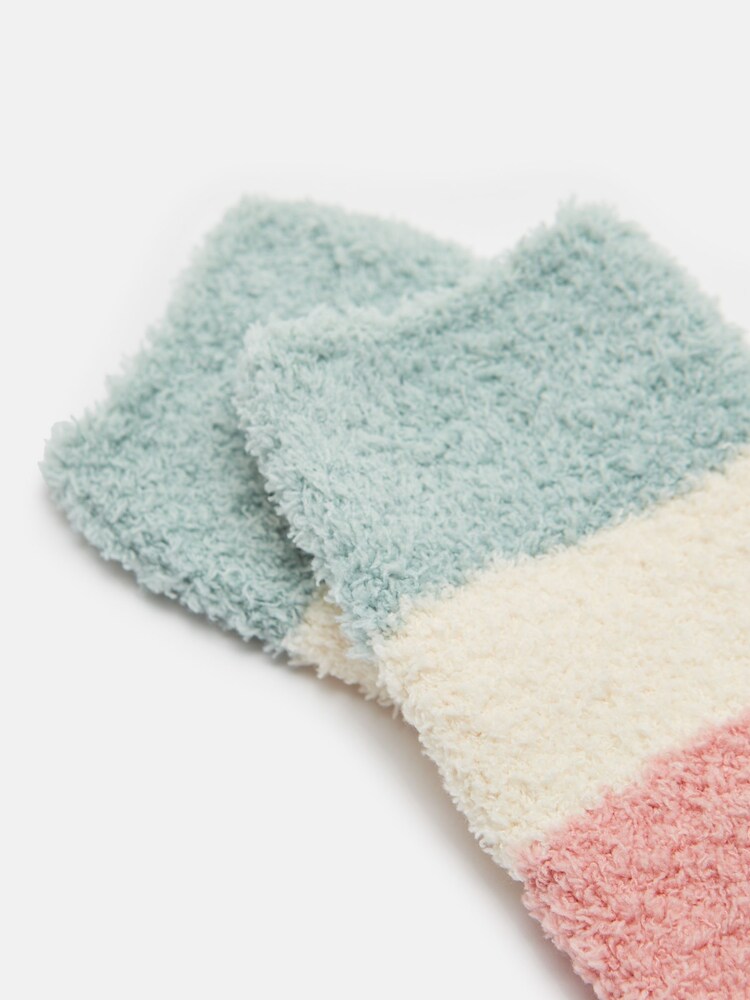 Joules Women's Fluffy Multi Bright Socks (size 4-8) - Image 3 of 3