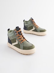 Khakigrün - Knöchelhohe Stiefel zum Schnüren - Bild 1 von 9