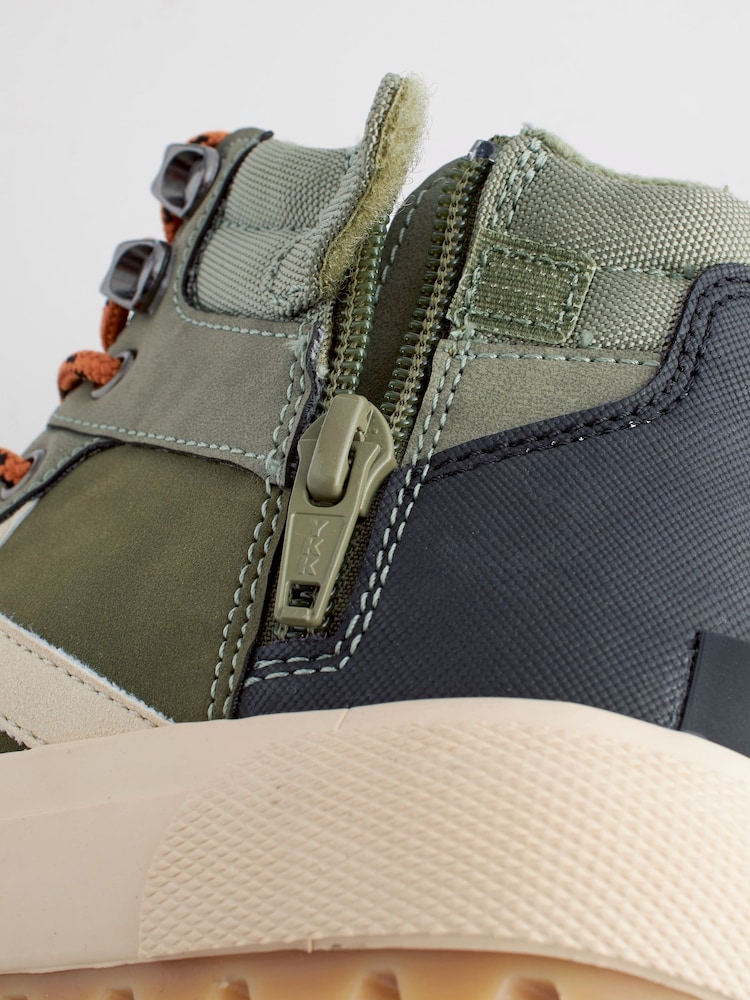 Khakigrün - Knöchelhohe Stiefel zum Schnüren - Bild 9 von 9