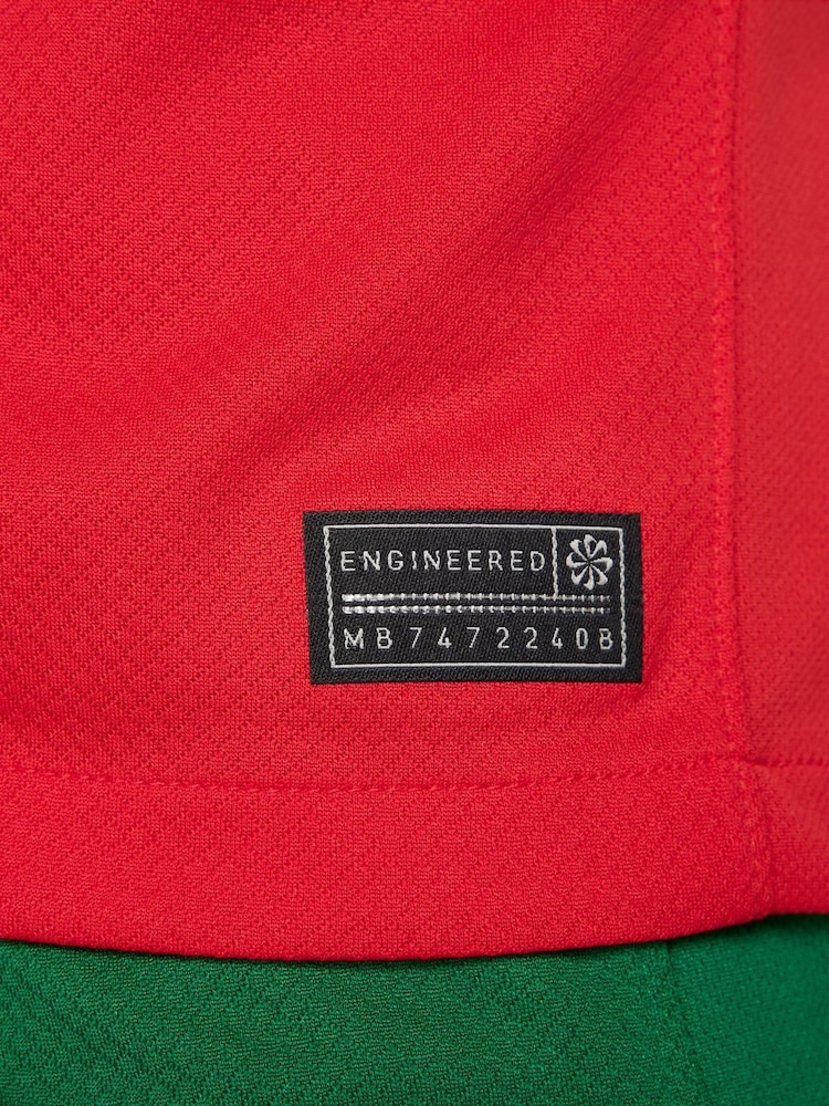 Nike Red Dri-FIT Portugal Stadium Home Football Shirt - Image 11 of 11